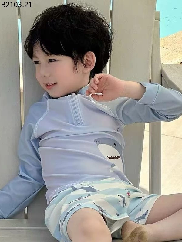 BỘ BƠI CHO BÉ TRAI KÈM MŨ gia si 129k