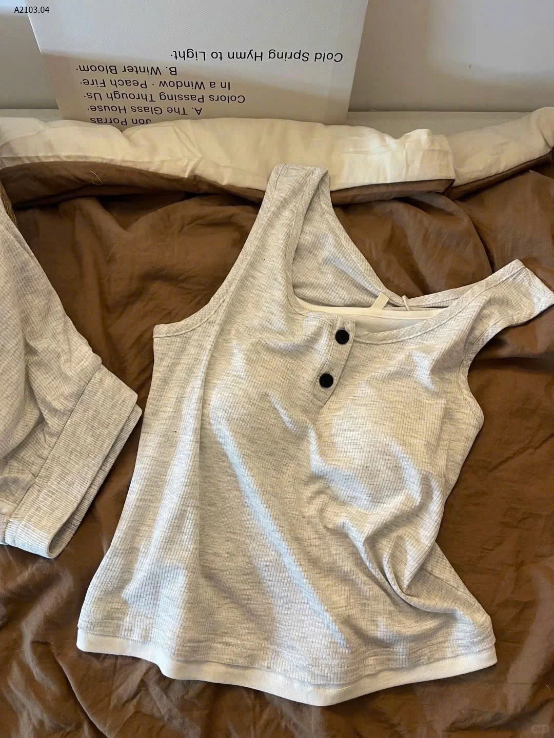 BỘ SÁT NÁCH MẶC NHÀ KÈM ĐỆM NGỰC CHO NỮ - sỉ 99k