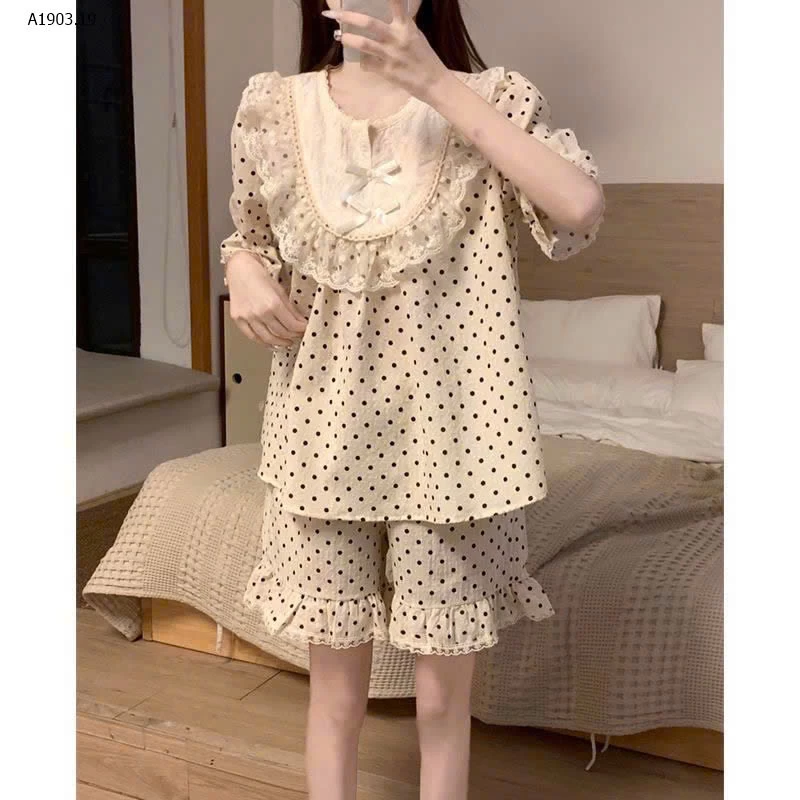 BỘ ĐỒ NGỦ CỘC TAY CHO NỮ - sỉ 128k