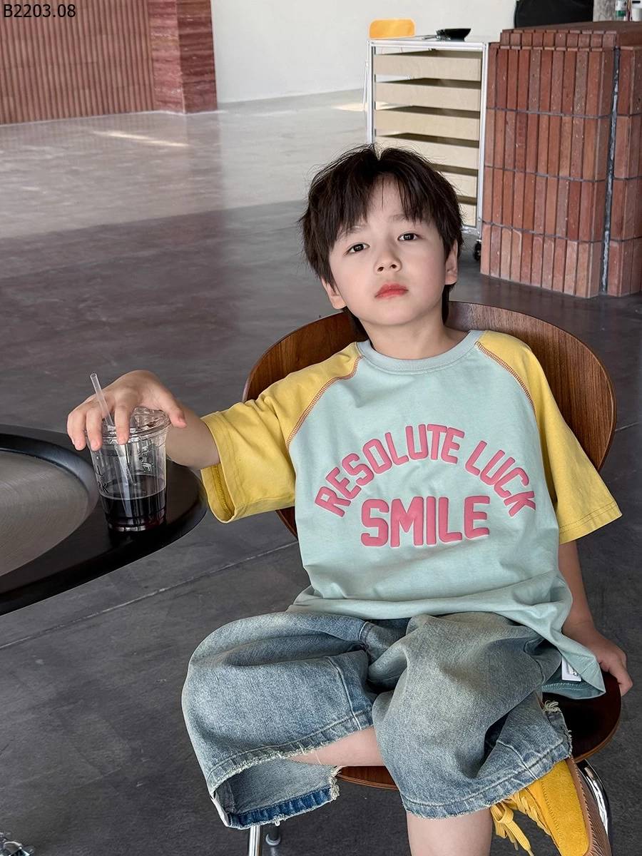 Áo thun tay raglan in chữ Elmo Baby gia si sz 90-150--- G.i.á 112k sz 160--- G.i.á 123k