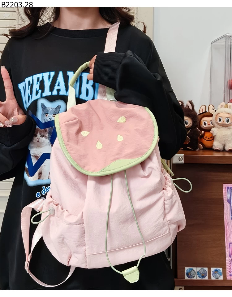 BALO VẢI HỌA TIẾT TRÁI CÂY CUTE sỉ 103k