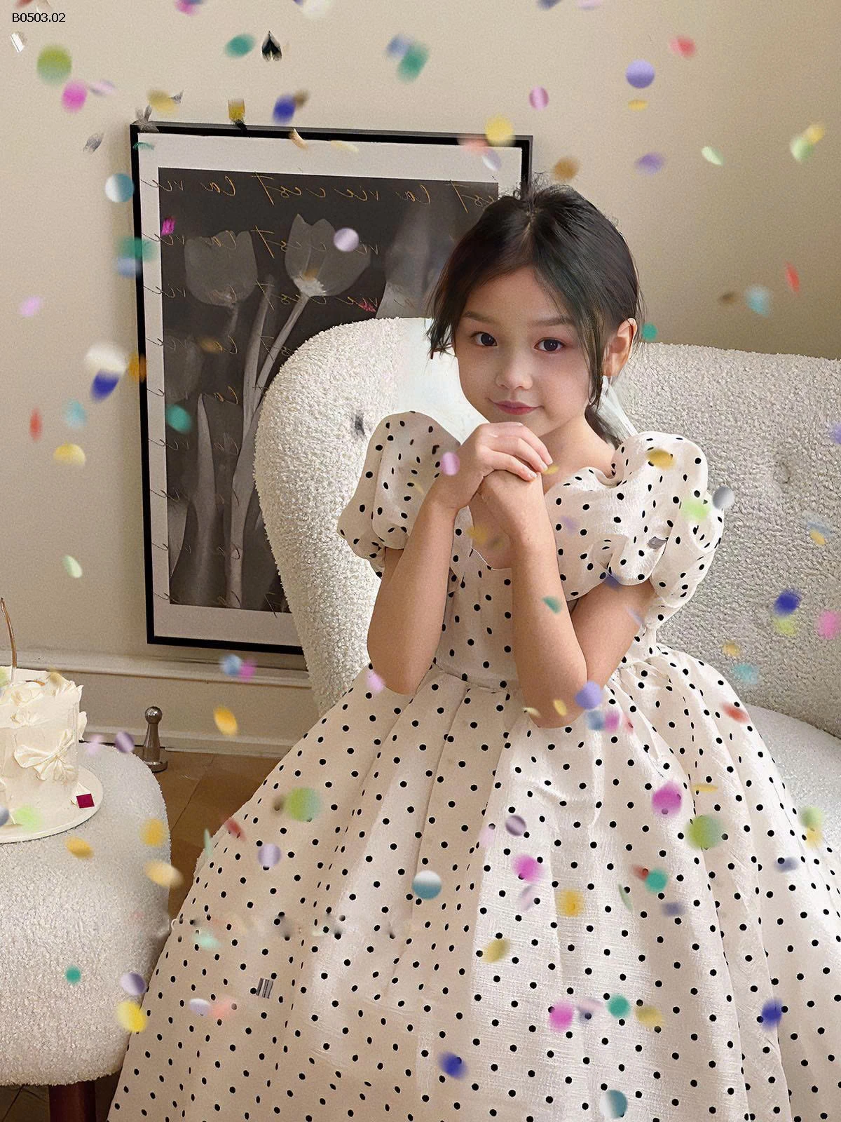 VÁY CÔNG CHÚA CHẤM BI BGGiá sỉ 222k