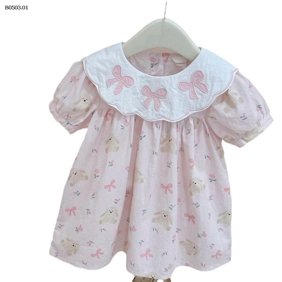 VÁY THỎ NƠ CỔ BÈO BÉ GÁI -Giá sỉ 115k