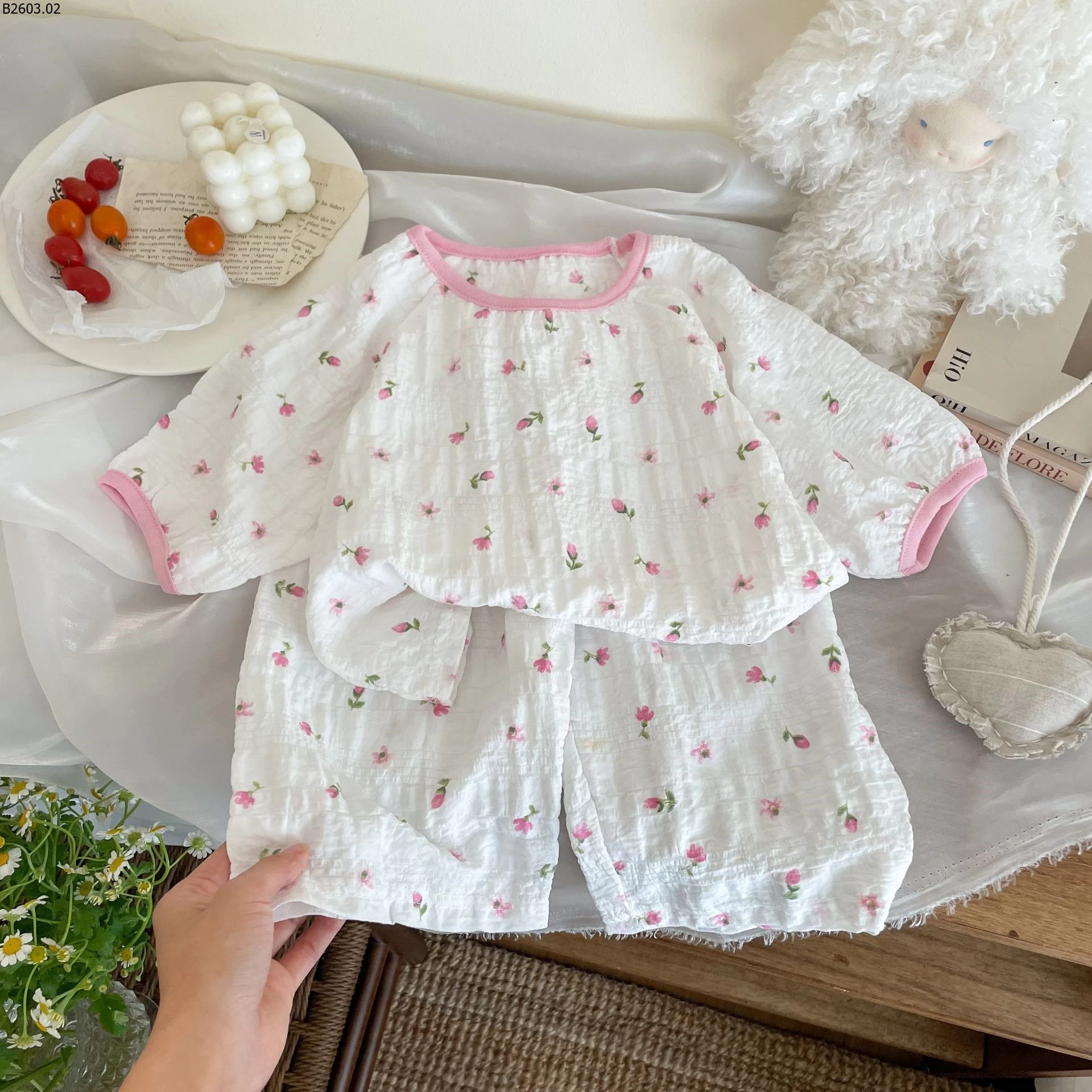 BỘ ĐỒ NGỦ NGẮN TAY CO DÃN CHO BÉ sỉ sz 80-110: 84k sz 120-150: 100k