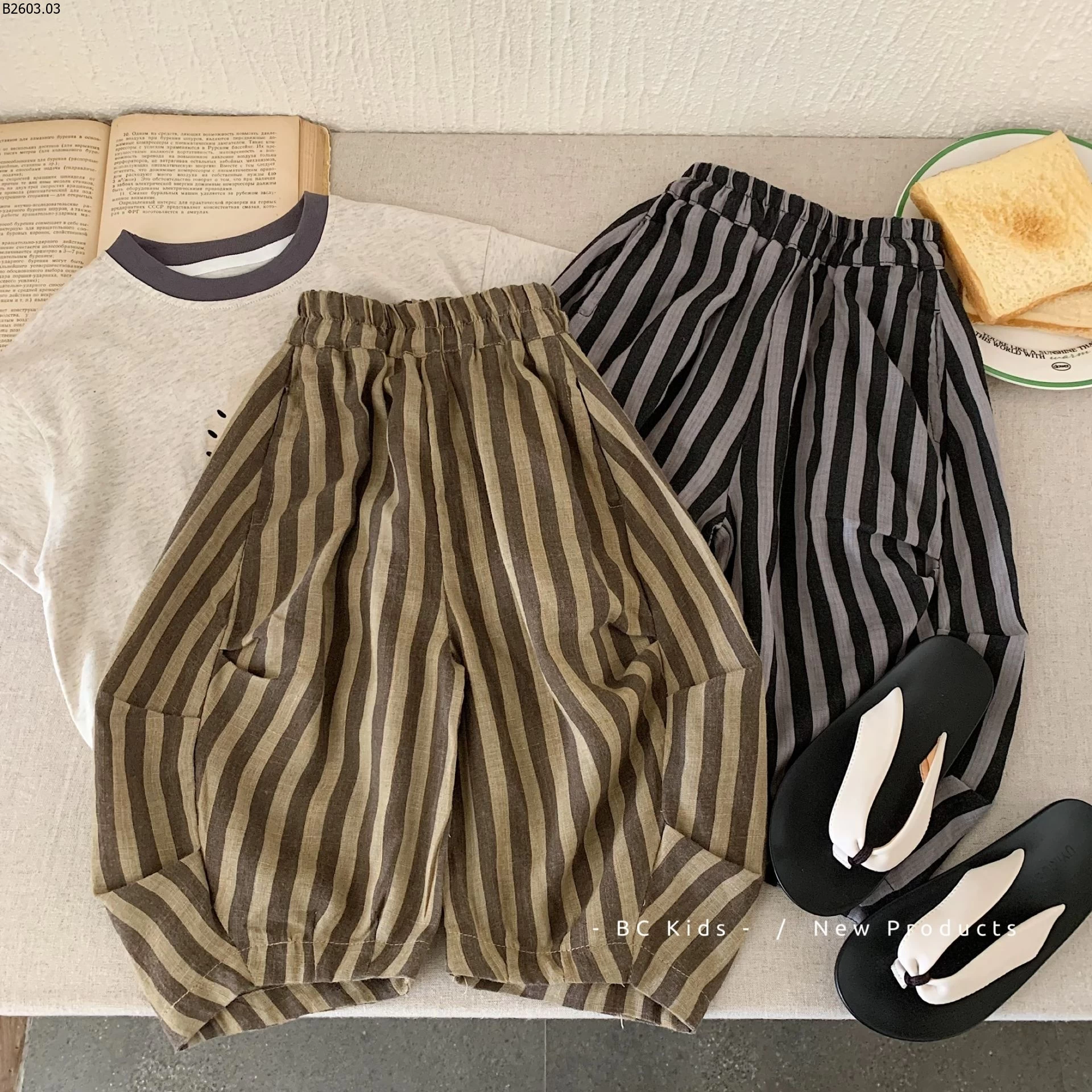 QUẦN KẺ CHỐNG MUỖI CHO BÉ sỉ 159k