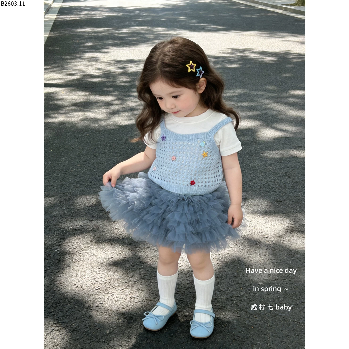 SÉT VÁY TUTU XANH 3 CHI TIẾT sỉ áo trắng: 95k áo 2 dây: 133k chân váy: 170k