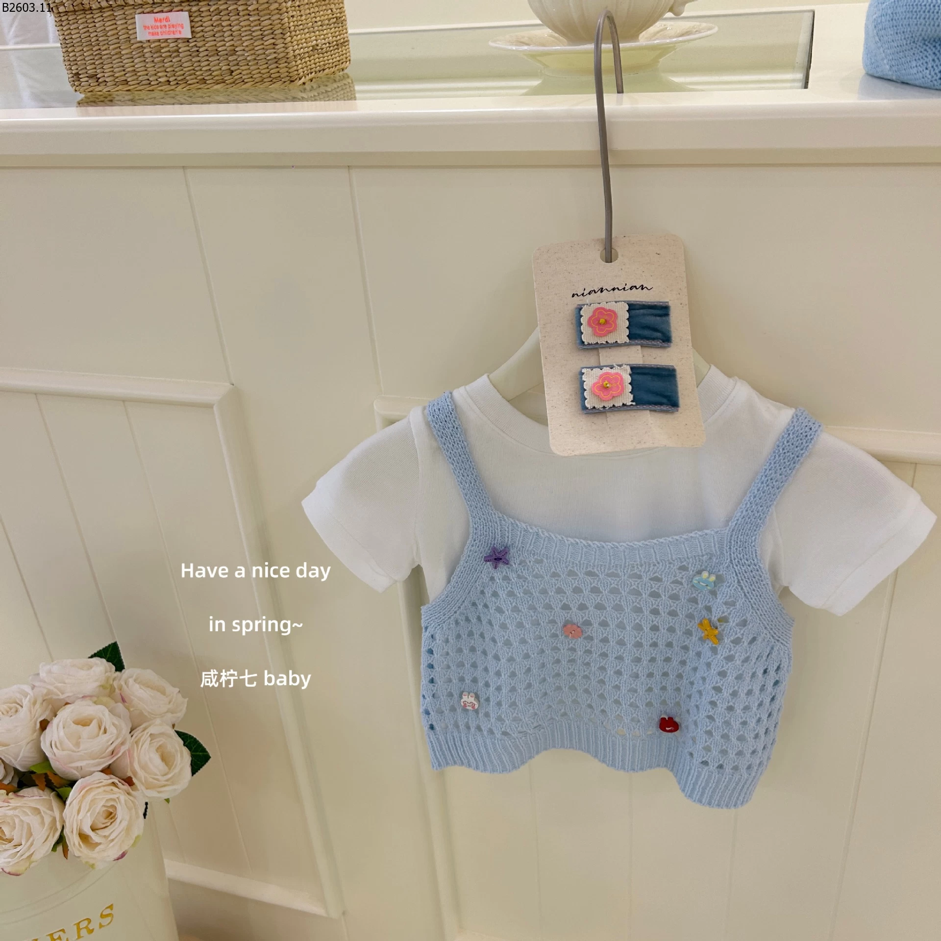 SÉT VÁY TUTU XANH 3 CHI TIẾT sỉ áo trắng: 95k áo 2 dây: 133k chân váy: 170k