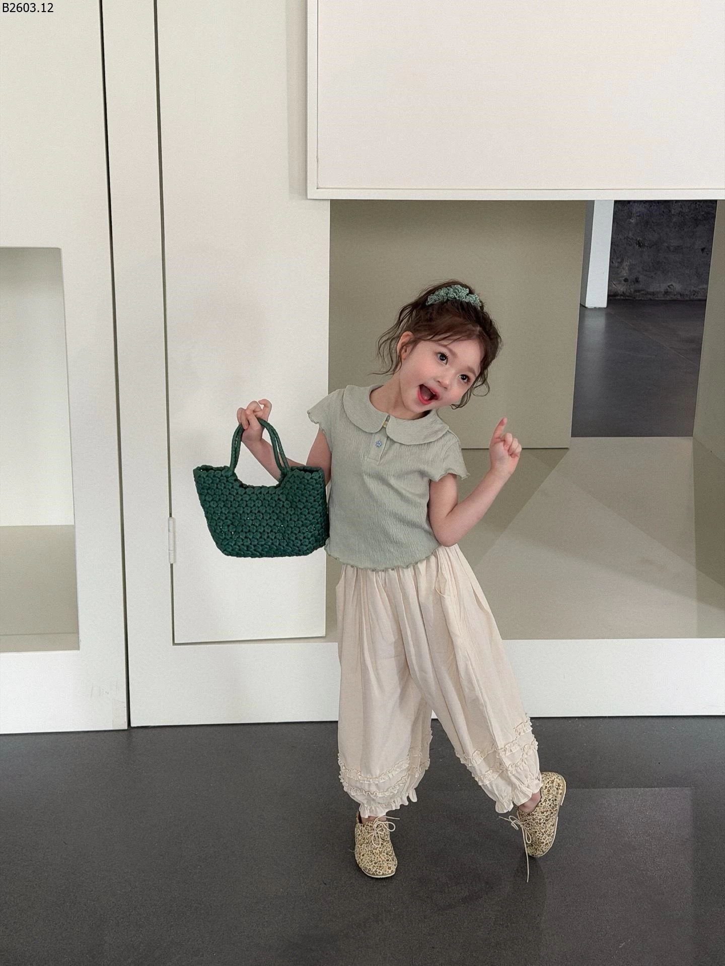 ÁO CỔ SEN MIX QUẦN VIỀN BÈO sỉ áo: 156k quần: 196k