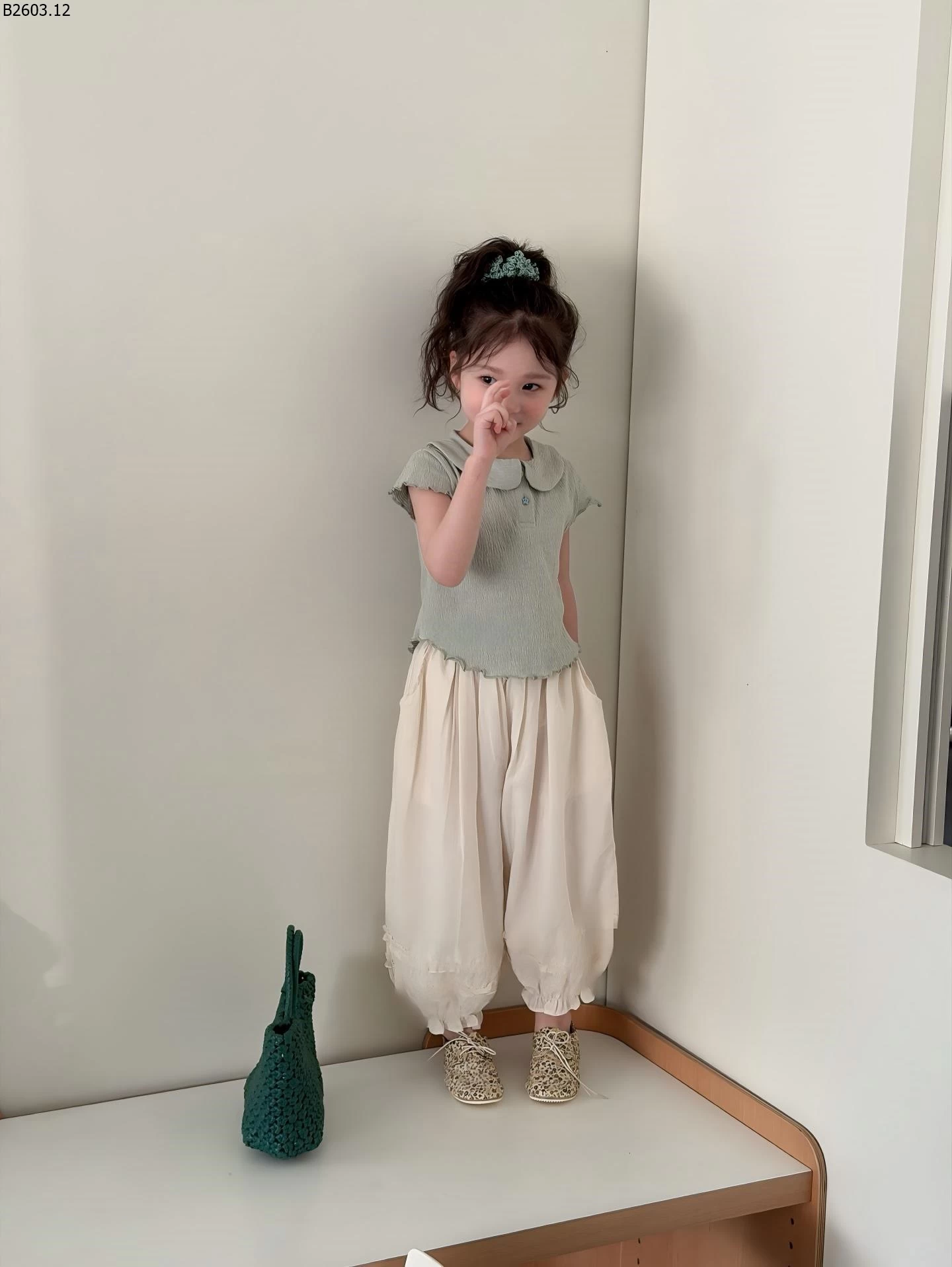 ÁO CỔ SEN MIX QUẦN VIỀN BÈO sỉ áo: 156k quần: 196k