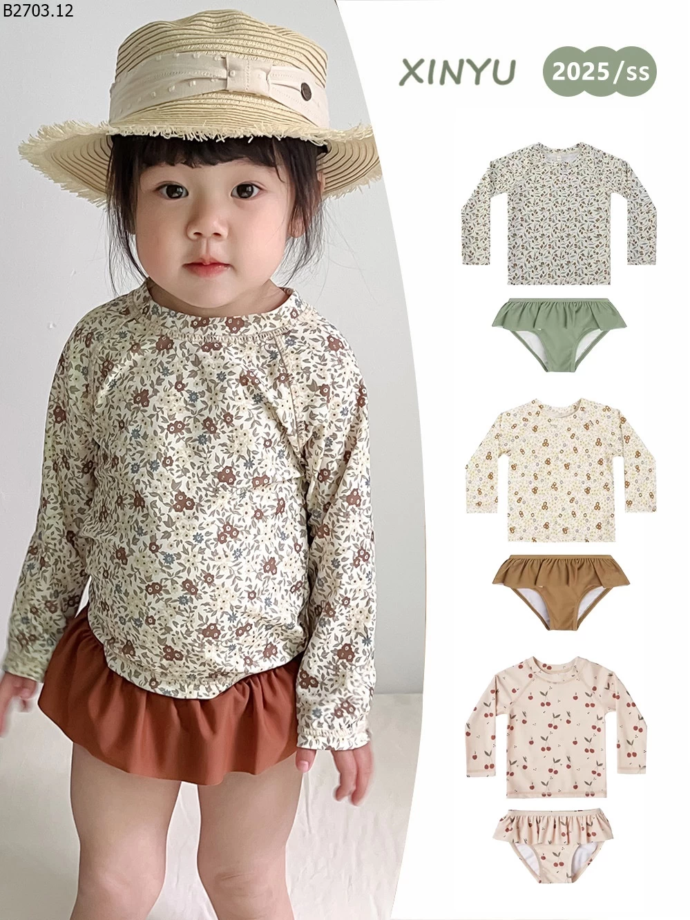 BỘ BƠI 2 MẢNH CHO BÉ GÁI si 229k