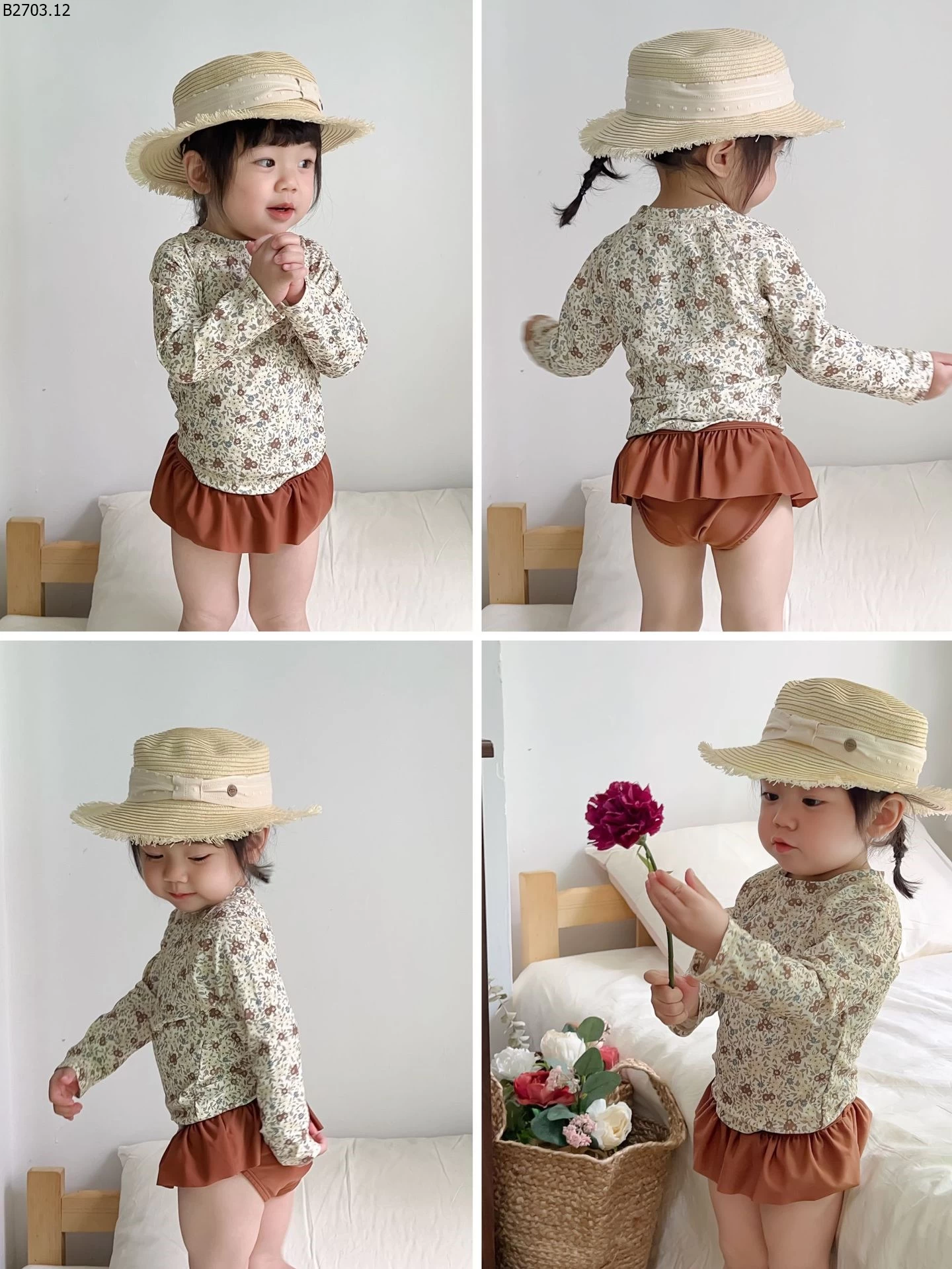 BỘ BƠI 2 MẢNH CHO BÉ GÁI si 229k