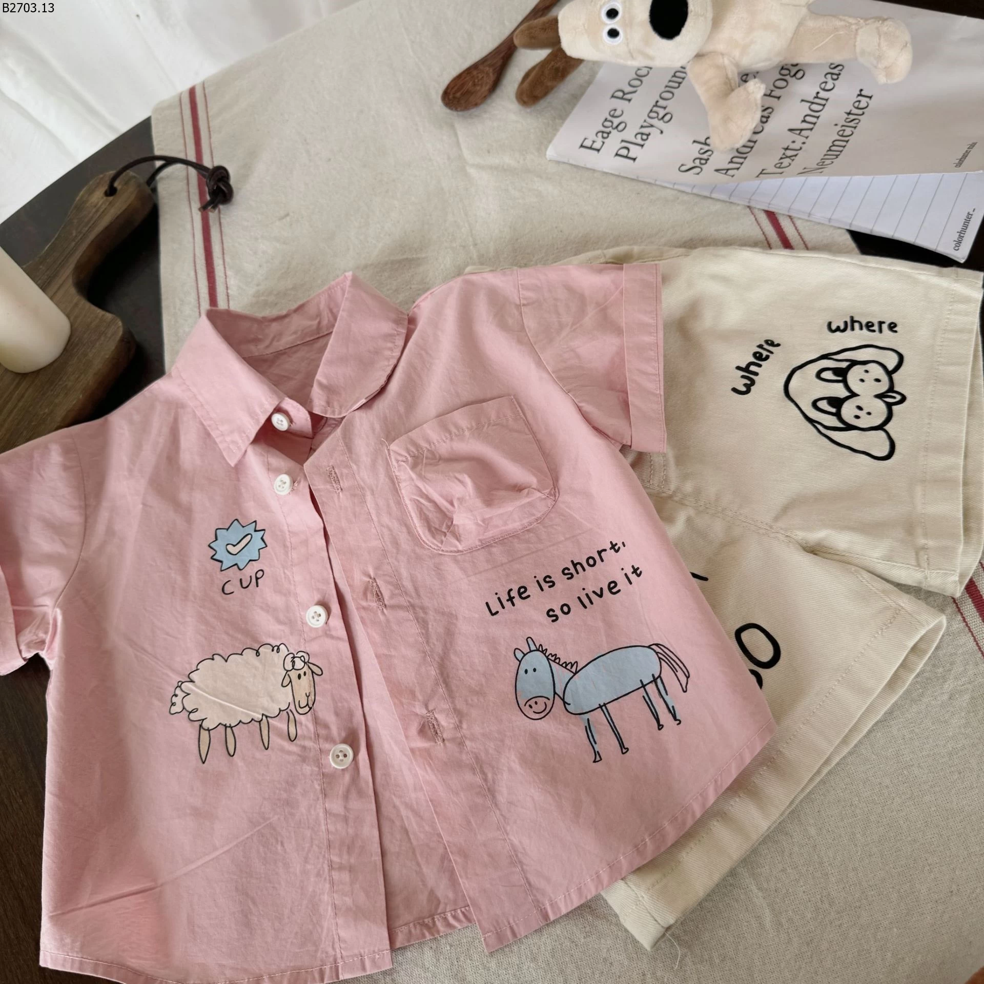 SET ĐỒ DỄ THƯƠNG CHO BÉ gia si áo --- G.i.á 123k quần --- G.i.á 135k