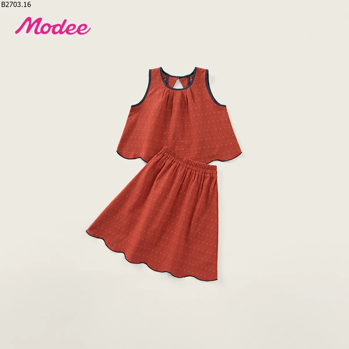 SET ĐỒ MÀU ĐỎ DÀNH CHO BÉ GÁI NHÀ MODEE si -137k