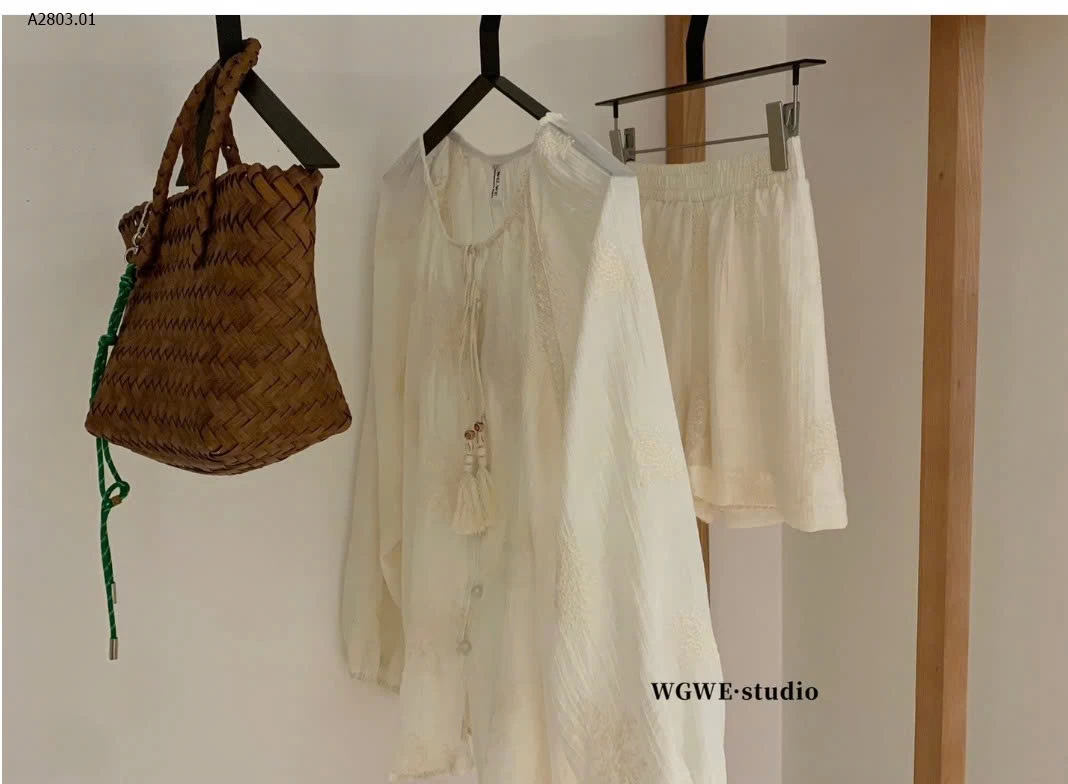 SET SƠ MI THÔ MIX QUẦN SHORT W.G.W.E - sỉ 390k