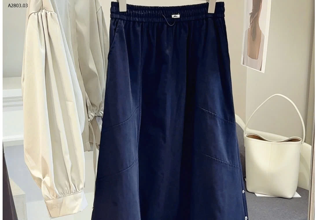 CHÂN VÁY DÀI DÁNG SUÔNG TÚI HỘP ANNA - sỉ 225k