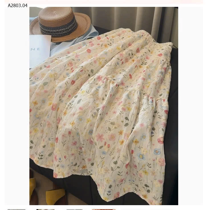 CHÂN VÁY HOA DÁNG DÀI ANNA - sỉ 188k