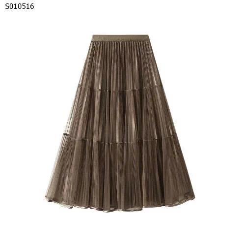 Váy Angel lưới lụa sáng hai mặt xếp ly - 202,000