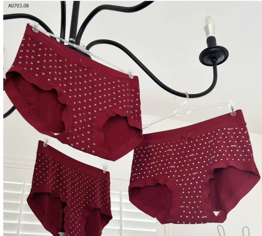 HỘP 3 QUẦN LÓT REN ĐỎ NỮ - sỉ 115k