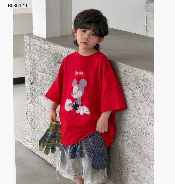 SET ÁO THUN MICKEY ĐỎ QUẦN JEANS - sỉ áo: 147k quần: 200k