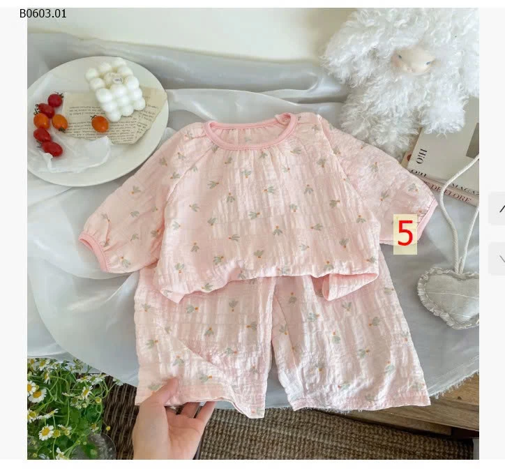 set bộ bé gái-Giá sỉ sz 80-110: 73k/bộ, sz 120-150: 89k/bộ (nhận đơn từ 2 bộ)