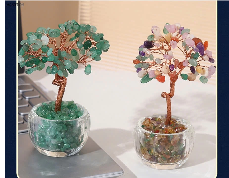 CÂY TÀI LỘC ĐÁ TỰ NHIÊN – MINI ĐỂ BÀN XINH XẮN - sỉ 120k