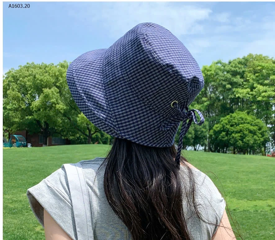 MŨ BUCKET CARO DÂY RÚT XINH XẮN- sỉ 70k