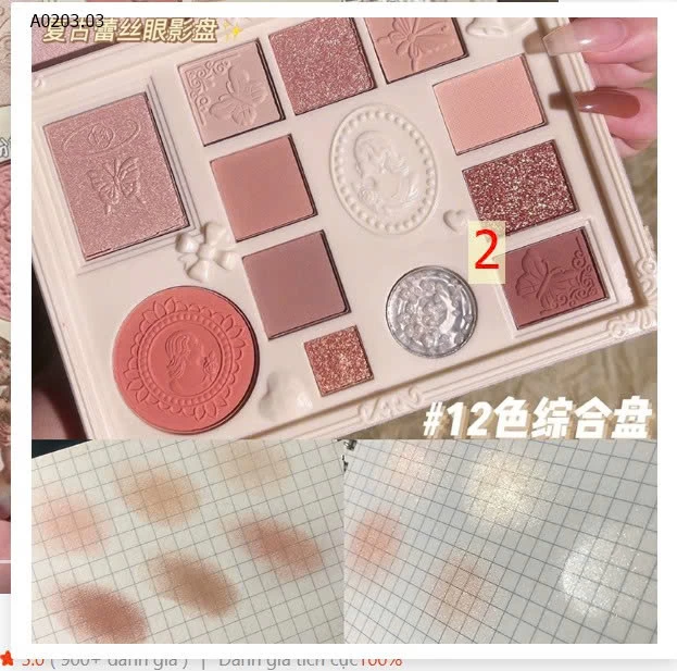 BẢNG PHẤN MẮT 12 MÀU CHO NỮ - sỉ 54k