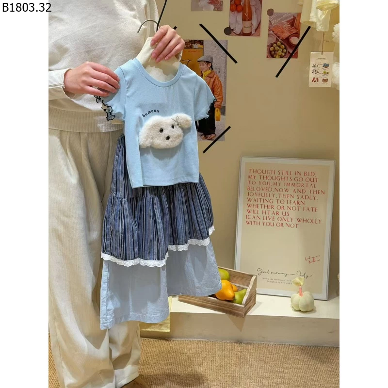 SET ÁO HÌNH CÚN MIX QUẦN CHO BG sỉ 317k