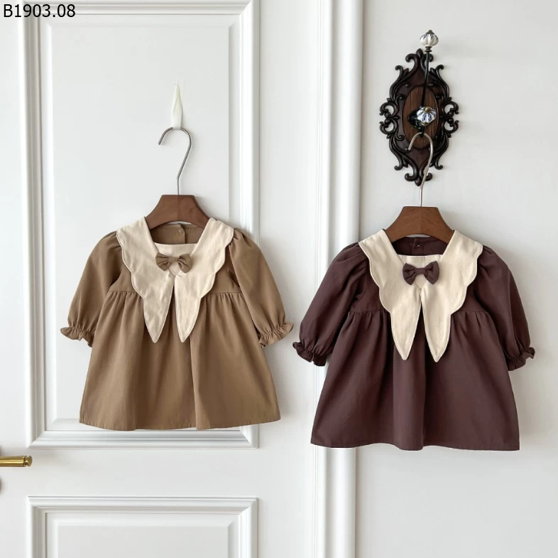 Đầm thời trang kiểu Hàn Quốc cho bé gái mùa xuân/hè 2026 giá sỉ 140k