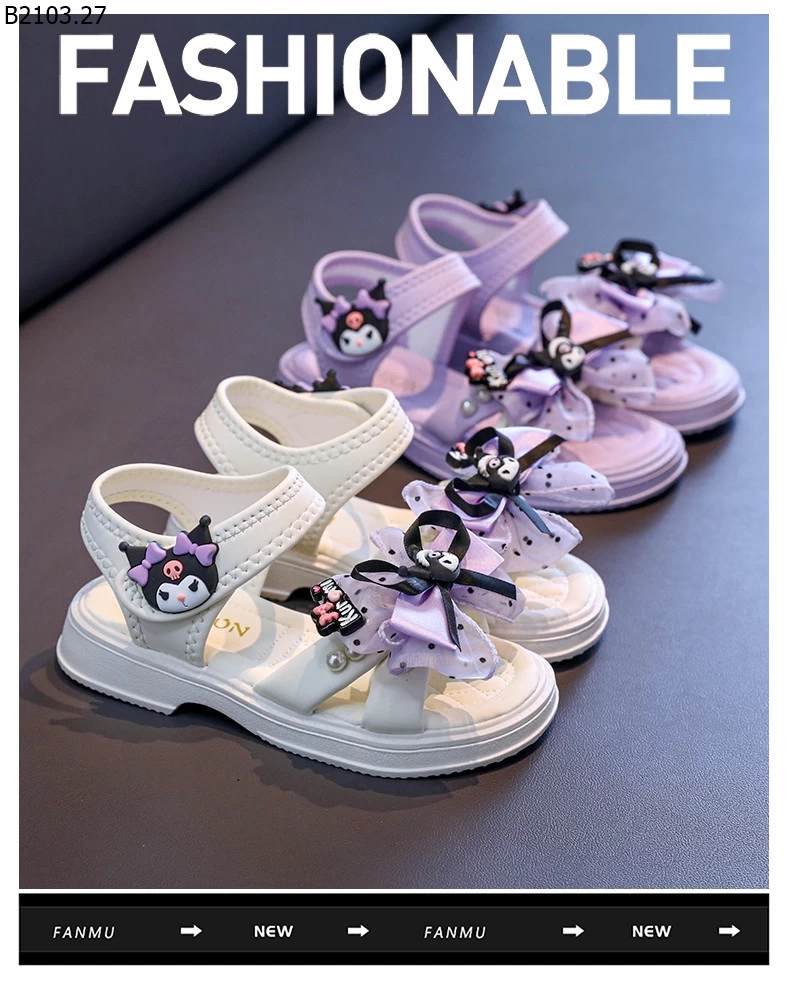 SANDAL KUROMI CHO BG giá sỉ sz 26-30 --- G.i.á 163k sz 31-37 --- G.i.á 175k