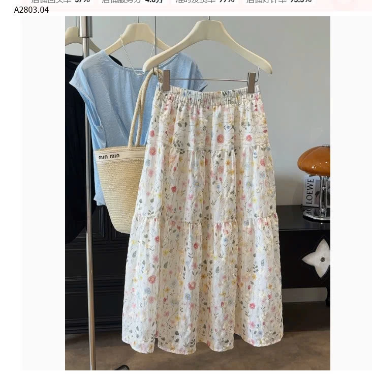 CHÂN VÁY HOA DÁNG DÀI ANNA - sỉ 188k